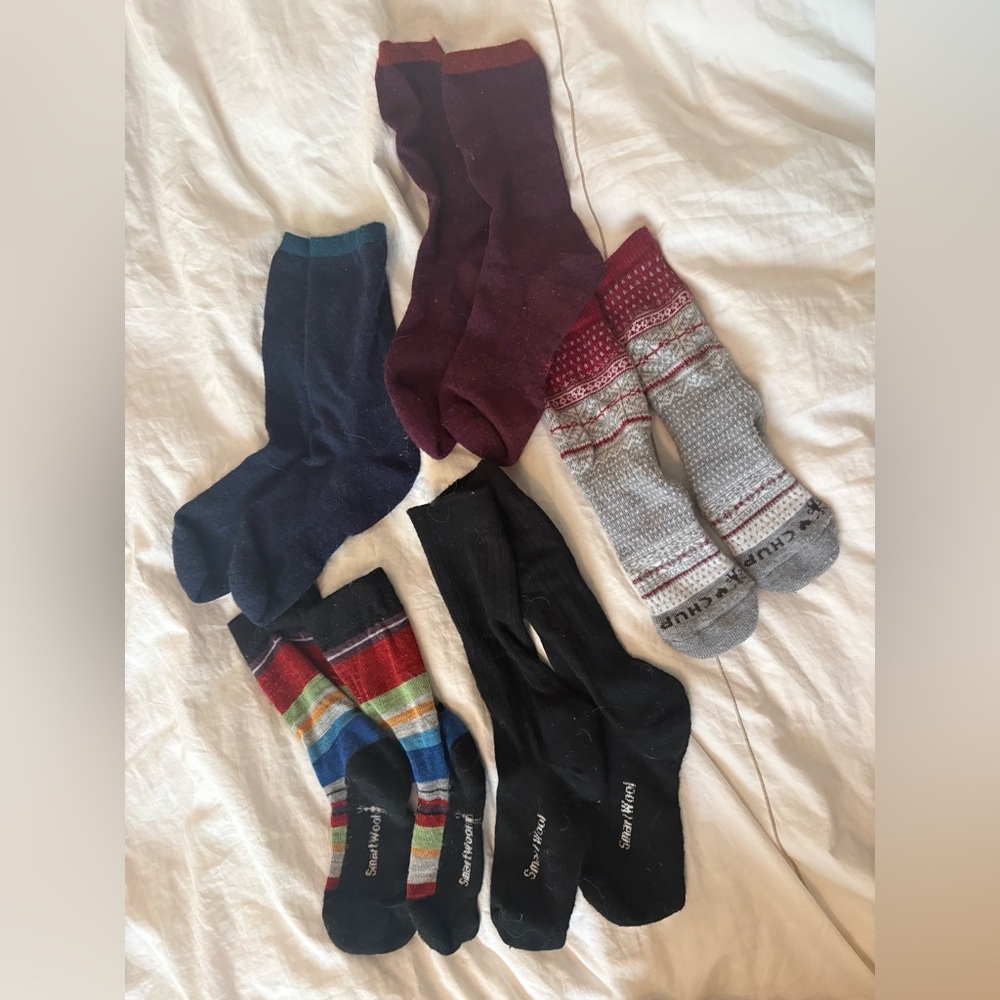 5 pairs Smartwool winter socks